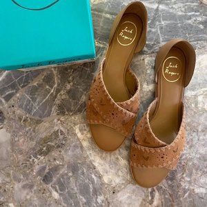 Jack Rogers Lindsey Suede Flat Sandal, Size 10